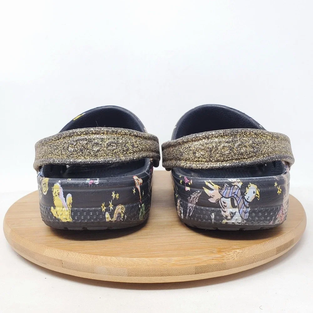 CROCS Harry Potter Vera Bradley Clog Kids 3 Black Gold Boys Girls Sandal Shoes
